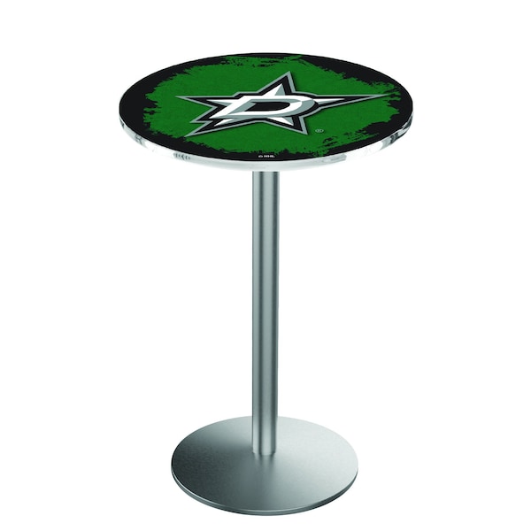 42" Stainless Steel Dallas Stars Pub Table